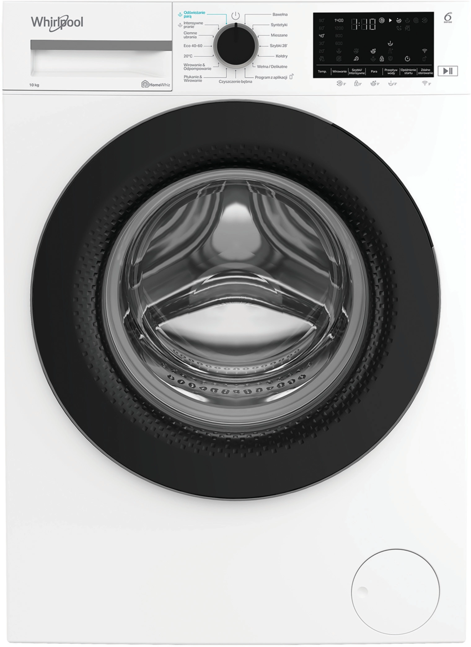 Pralka Whirlpool WAM 09WB PL AI AdaptiveWash Funkcje AI 10kg 1400obr/min Zdalne sterowanie