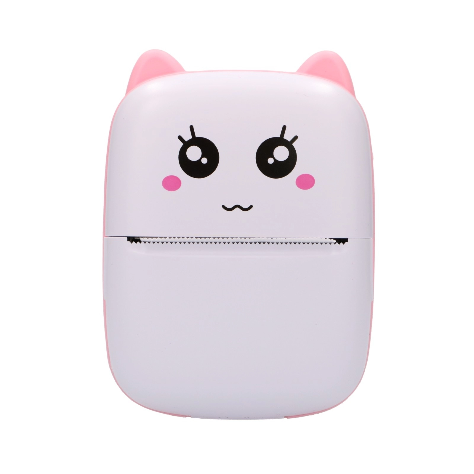 Drukarka etykiet Extralink EPP-001 Różowy + Papier termiczny zwykły 5 rolek