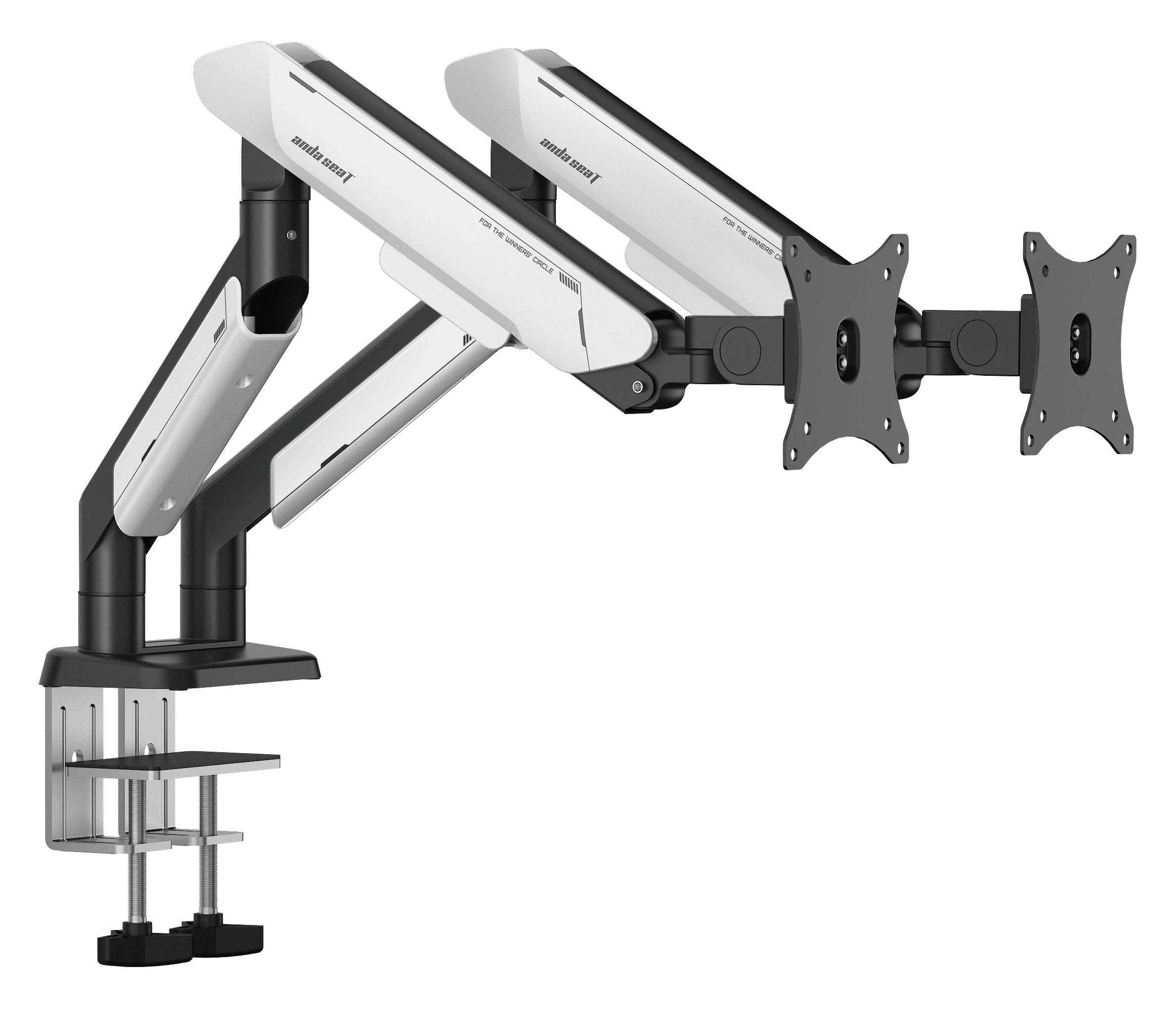 Uchwyt do monitora Anda Seat Stealth PRO II Duo  od 17” do 42” Max 15kg Biały