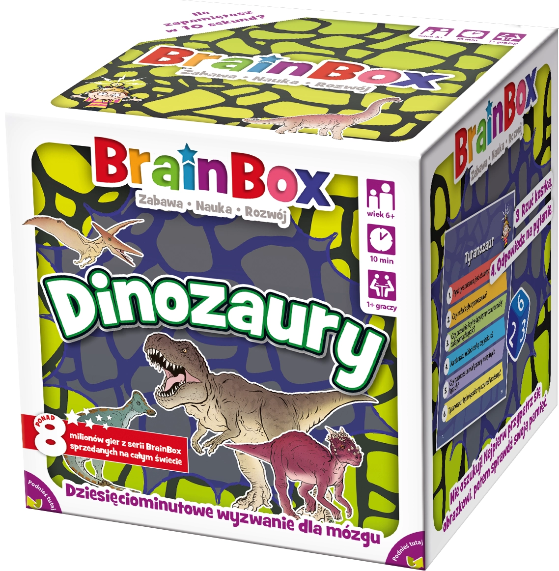 Gra karciana BrainBox Dinozaury