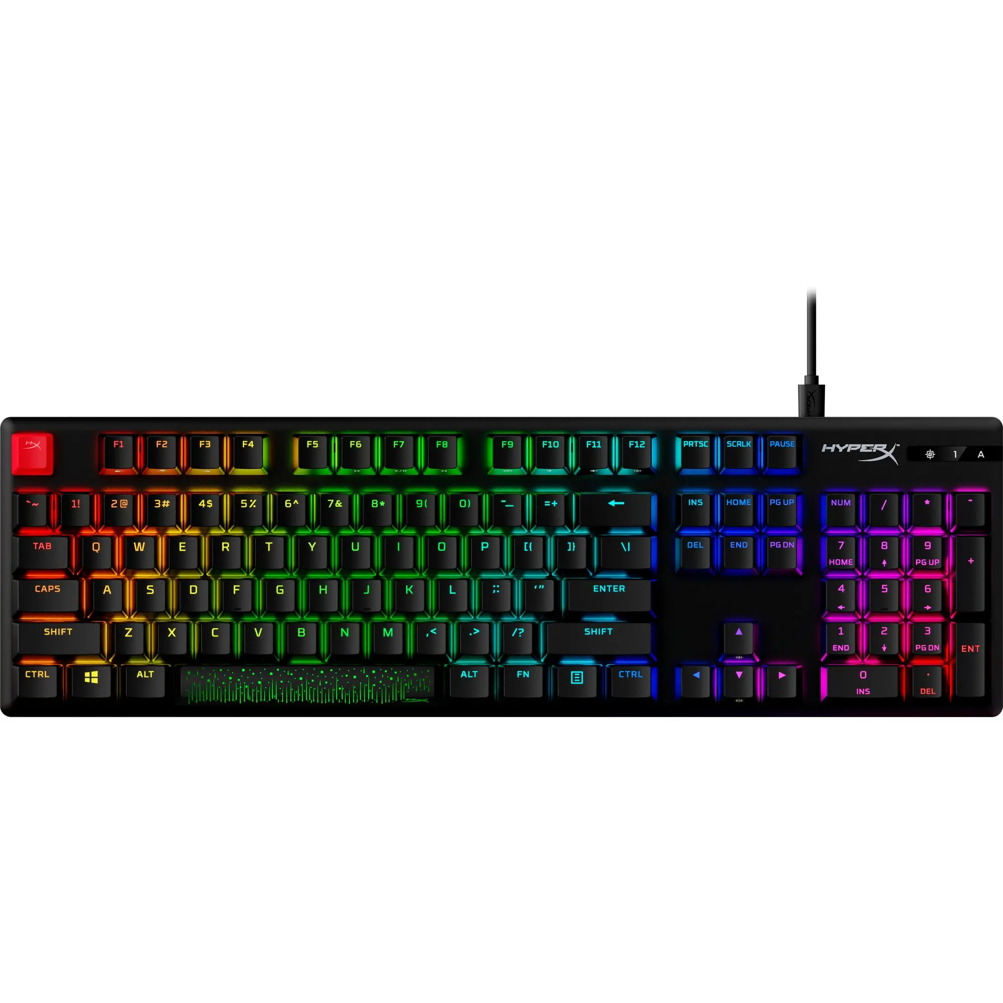 Klawiatura mechaniczna HyperX Alloy Origins PBT HX Blue Switch Czarny