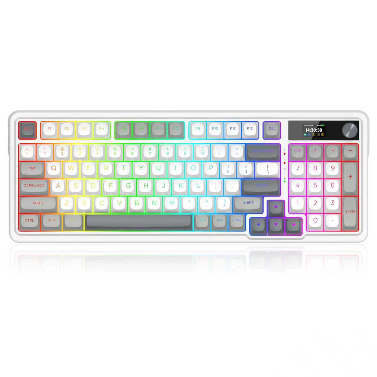 Klawiatura mechaniczna Redragon K719PK-RGB-PRO Galatin Pro Biały