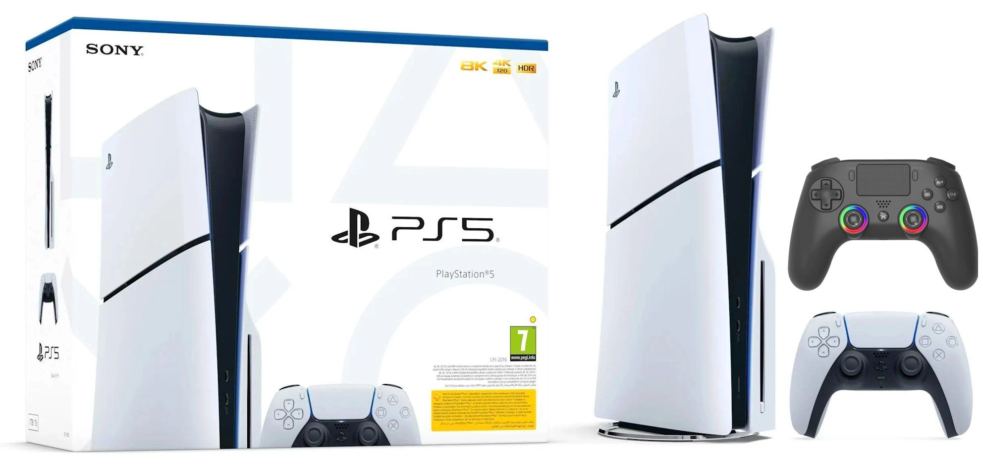 Konsola Sony PlayStation 5 Slim D Chassis (PS5) 1TB z napędem + Pad Subsonic SA5716-1