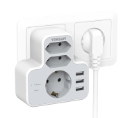 Tessan TS-327 3 gniazda 3x USB-A Biały