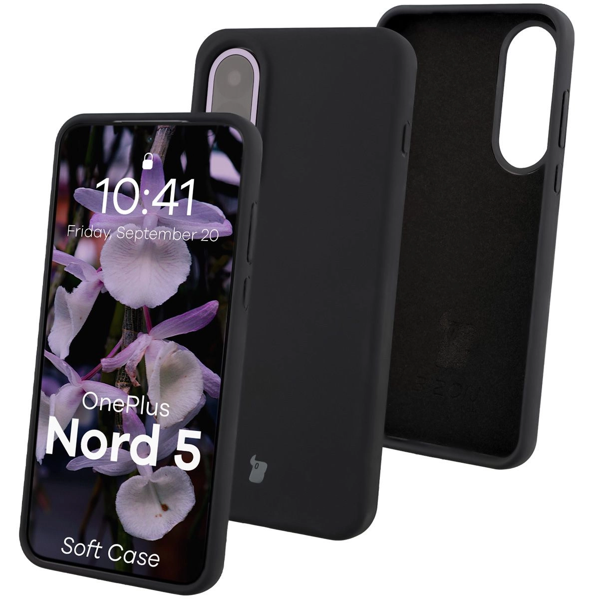 Etui Bizon Soft do OnePlus Nord 5 Czarny