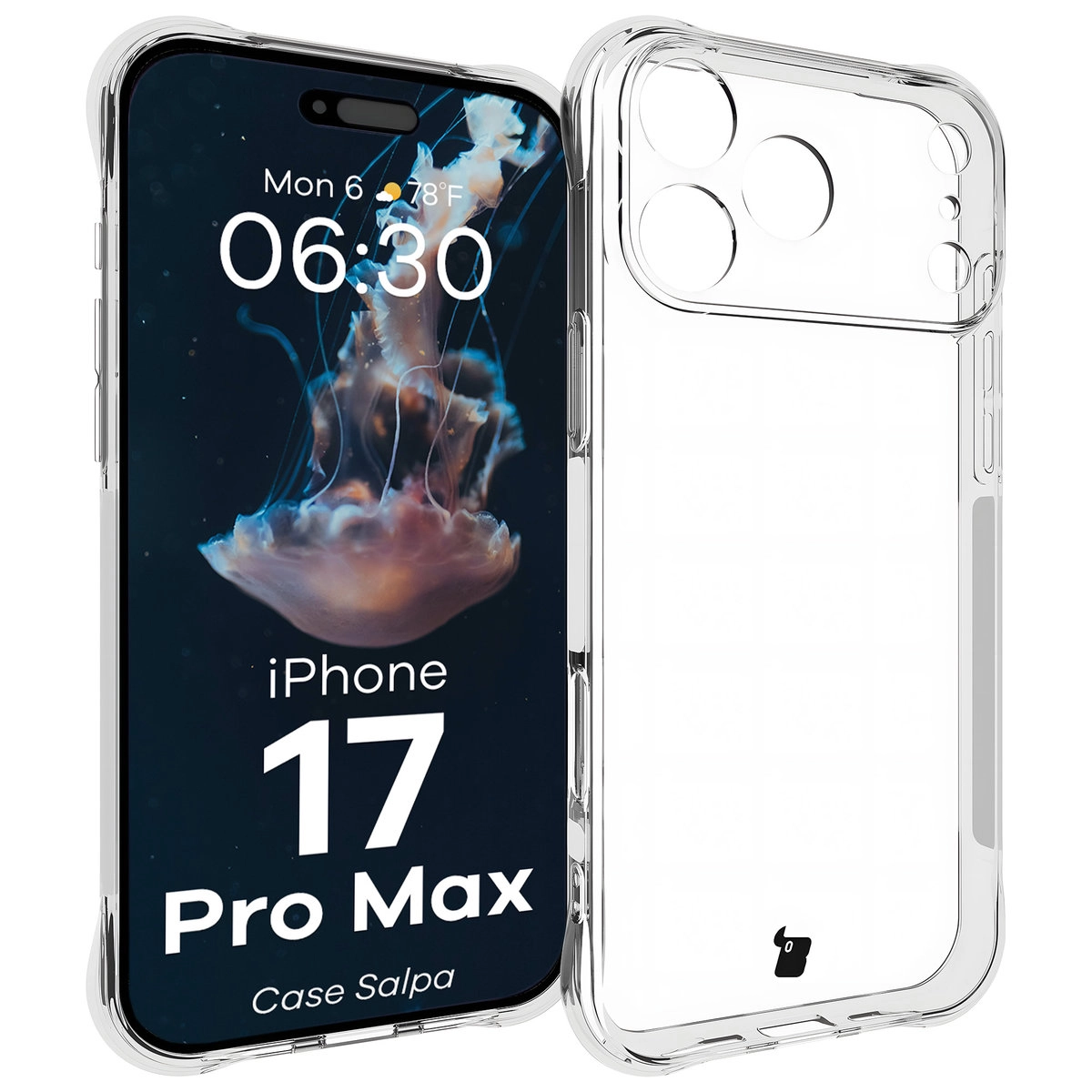 Etui Bizon Salpa do Apple iPhone 17 Pro Max Przezroczysty