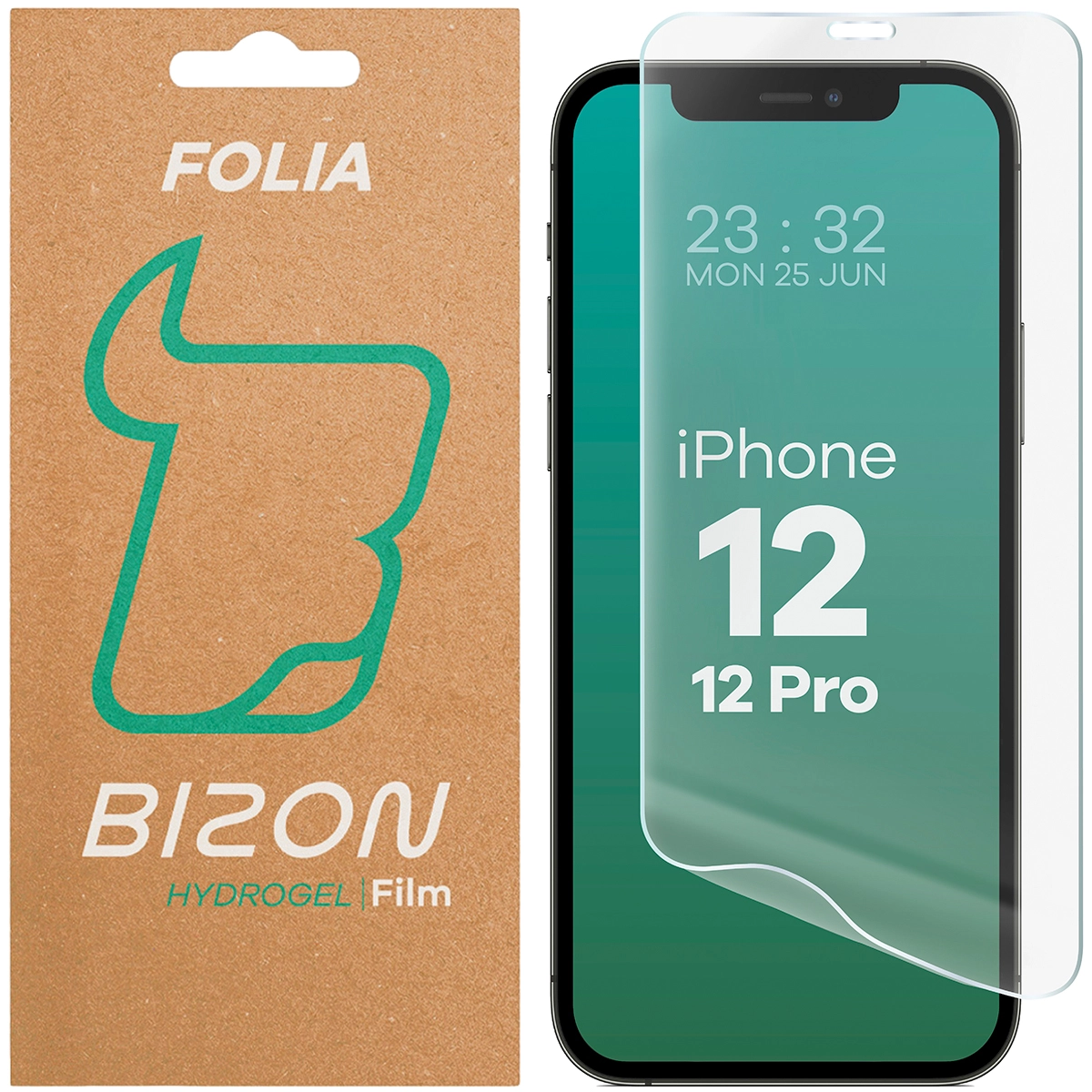 Folia hydrożelowa Bizon na ekran Hydrogel Front do iPhone 12 / 12 Pro 1 sztuka