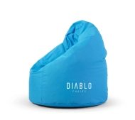 Diablo Chairs Worek Tkanina Niebieski