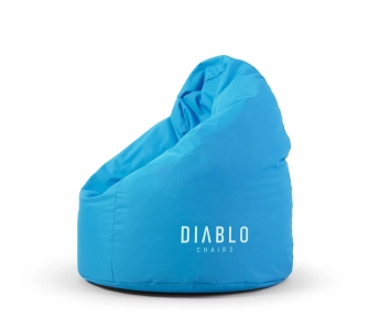 Pufa dla dzieci Diablo Chairs Worek Tkanina Niebieski