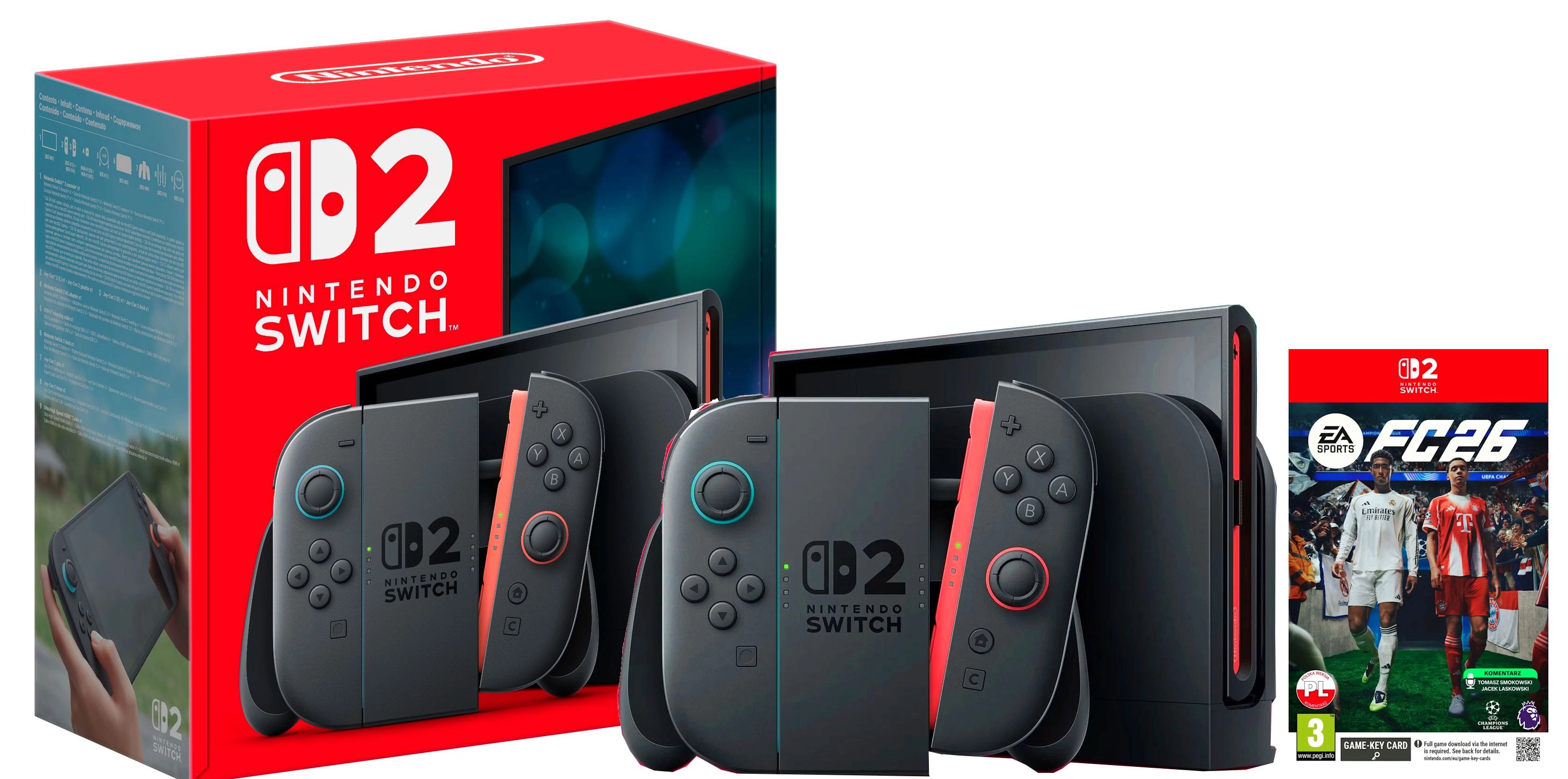 Konsola Nintendo Nintendo Switch 2 Joy-Con Czarny + EA SPORTS FC 26
