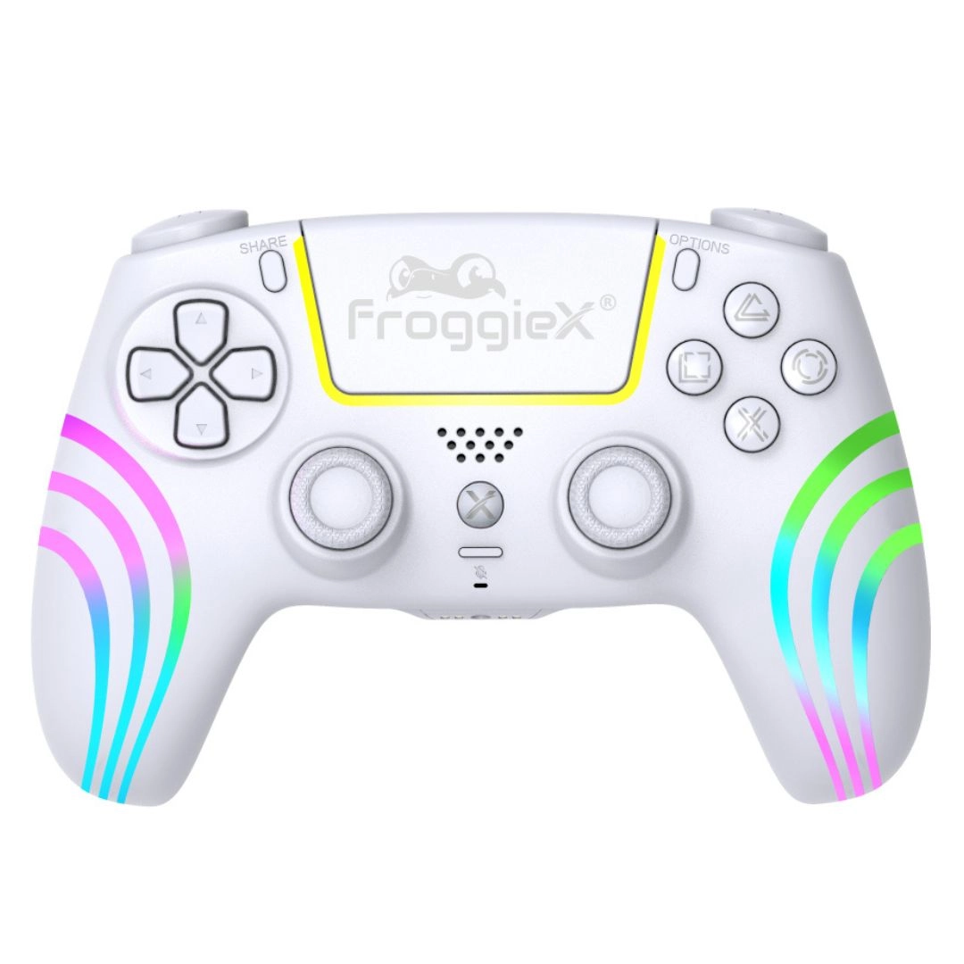 Pad FroggieX FX-P5-GP2-W do PS5 Bezprzewodowy Biały