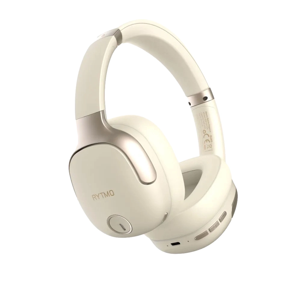 Słuchawki bezprzewodowe Manta Rytmo Elegance Nauszne Bluetooth 5.3 Kremowe