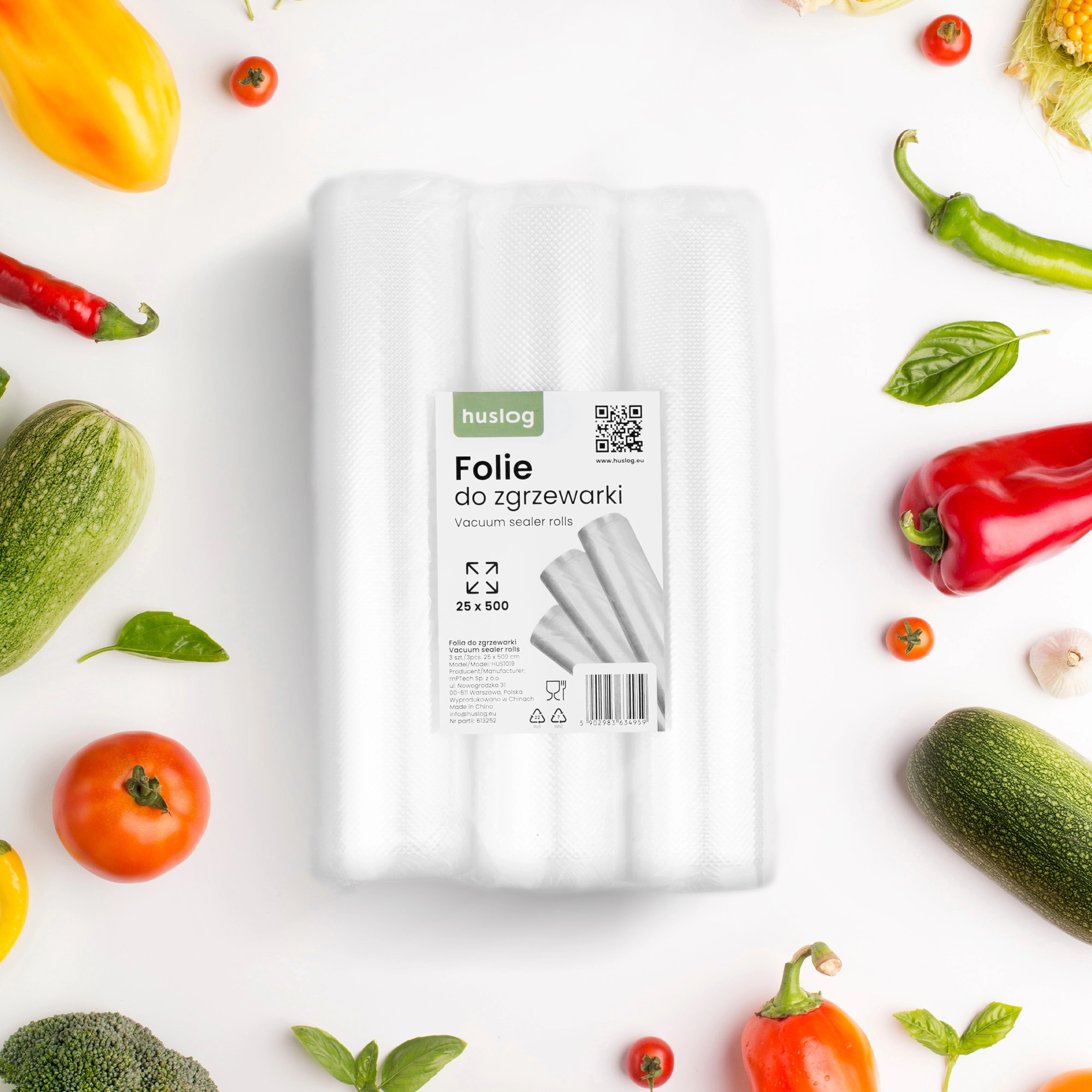 Folia do zgrzewarki Huslog HUS1019 25cm x 500cm