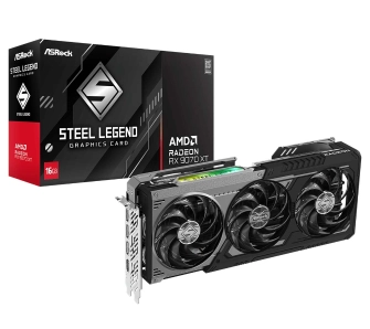Karta graficzna ASrock Radeon RX 9070 XT Steel Legend Dark 16GB GDDR6 256bit FSR