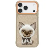 Nimmy Big Eyed Pet 2.0 Cat do iPhone 17 Pro Max Beżowy