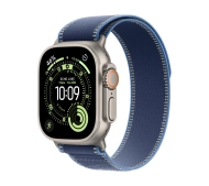 Apple Watch Ultra 3 GPS + Cellular koperta z natural tytanu Szary 49mm opaska Trail niebieski Rozmiar M/L