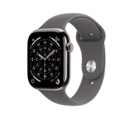 Apple Watch Series 11 GPS + Cellular 46mm Tytan Naturalny Pasek sportowy Górska szarość M/L