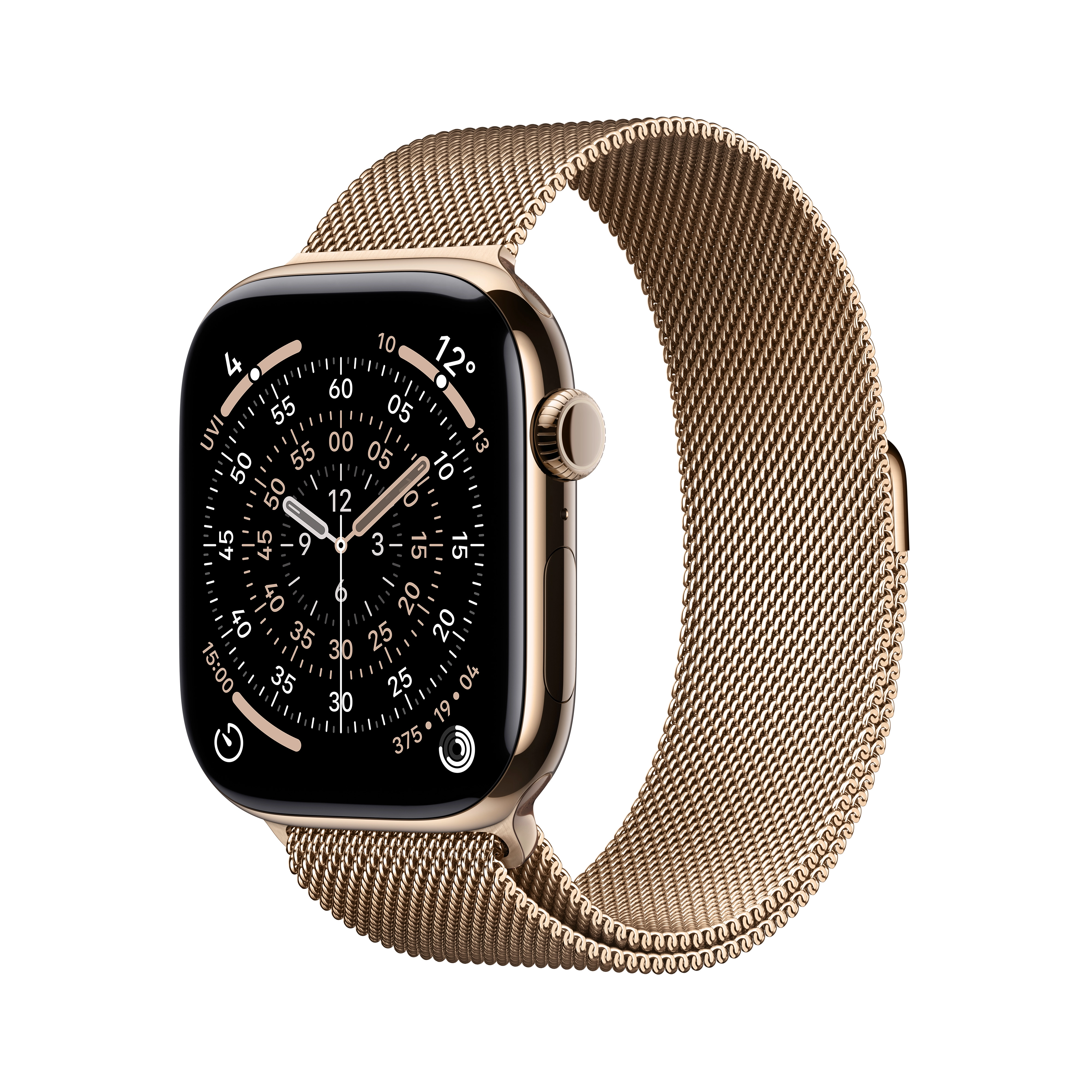 Apple Watch Series 11 GPS + Cellular 42mm Tytan Złoty Bransoleta mediolańska Złoty