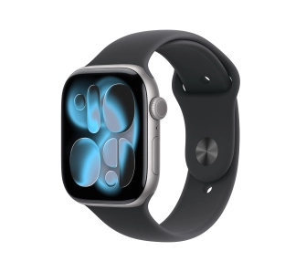 Apple Watch Series 11 GPS 42mm z aluminium Gwiezdna szarość Pasek sportowy Czarny S/M