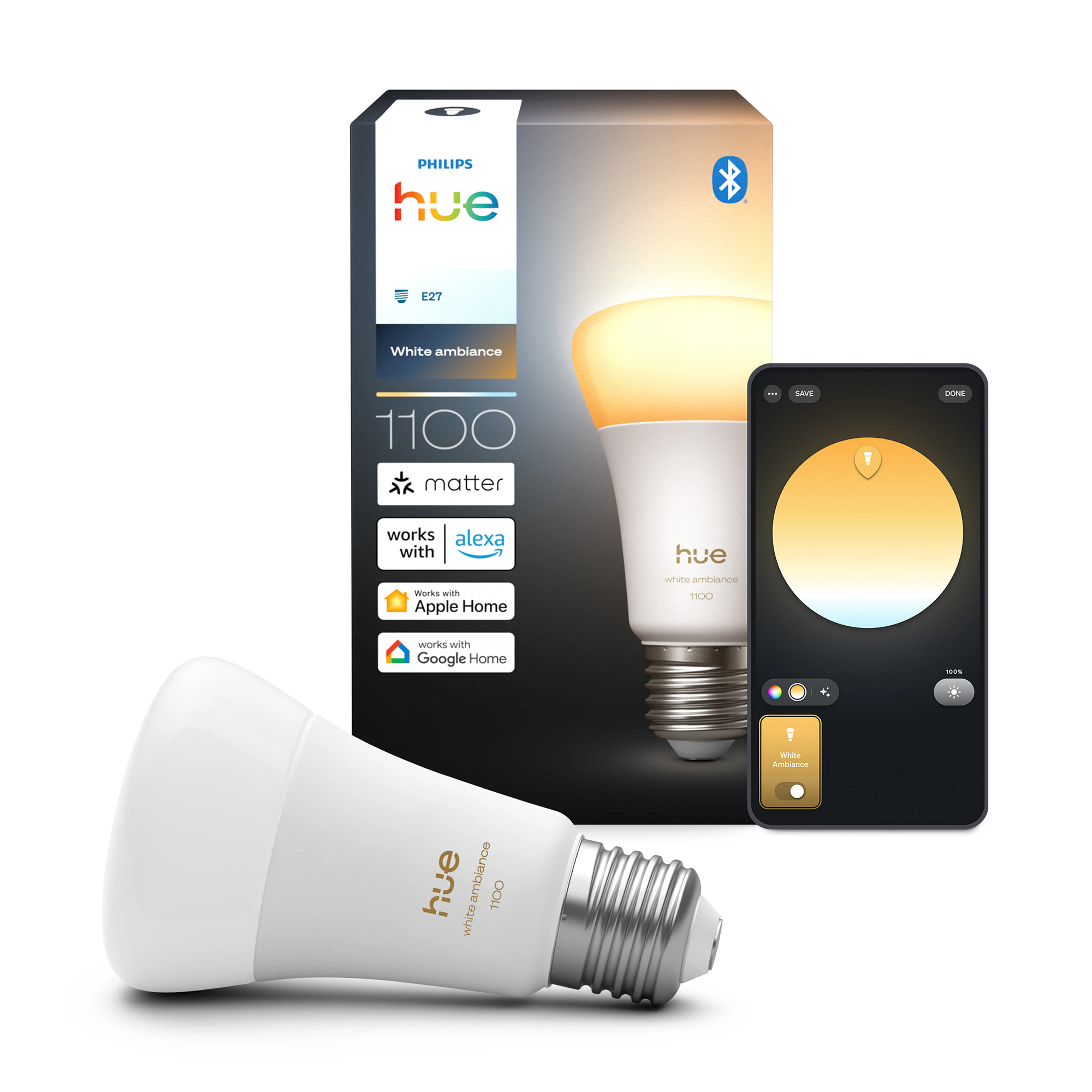 Philips Hue White Ambiance A60 E27 1100