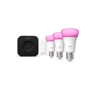 Philips Hue White and Colour Ambiance 3 inteligentne żarówki E27 + Dimmer switch + Bridge Pro