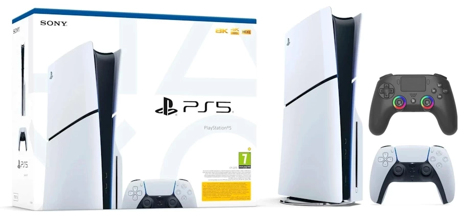 Konsola Sony PlayStation 5 Slim E Chassis (PS5) 1TB z napędem + Pad Subsonic SA5716-1