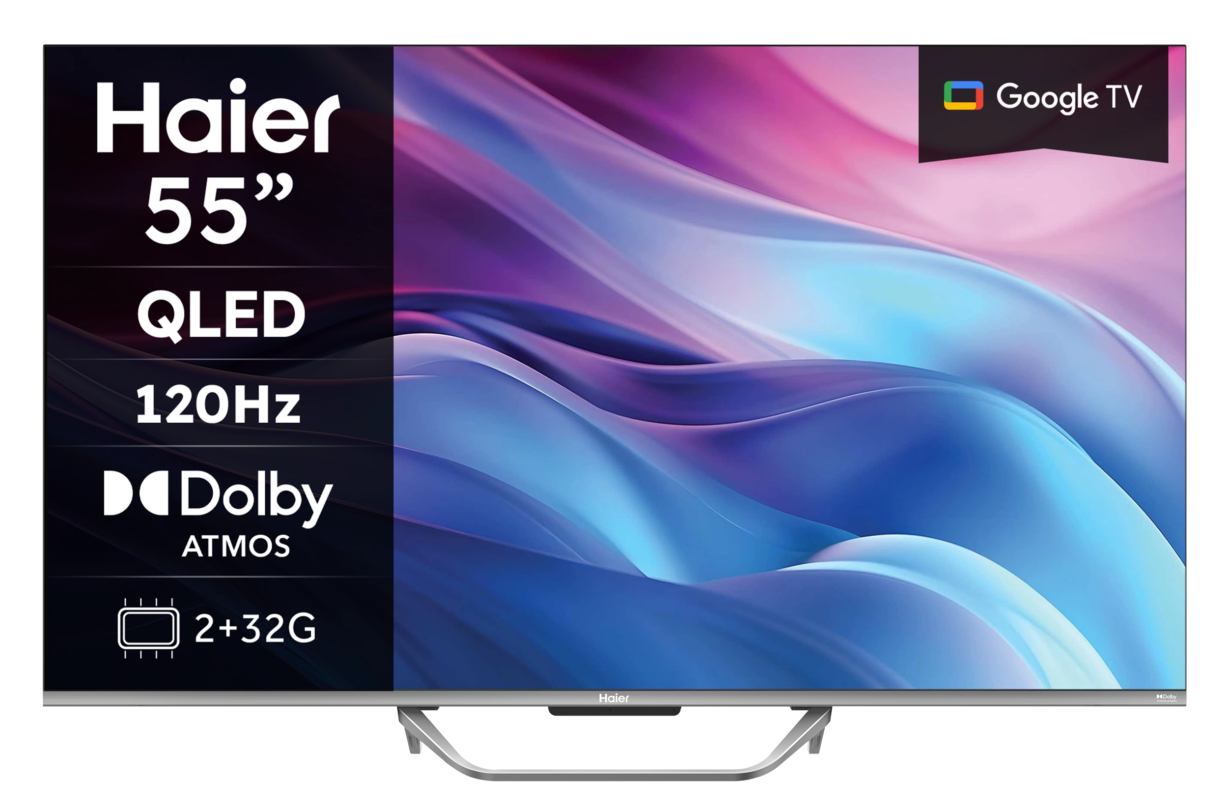 Haier H55Q80FUX 55" QLED 4K 120Hz DLG GoogleTV Dolby Vision Dolby Atmos HDMI 2.1