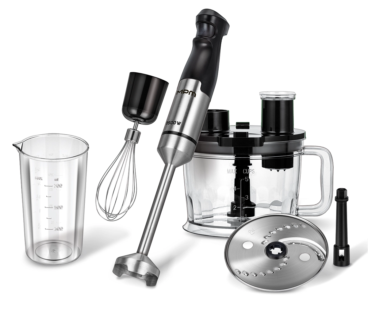 Blender MPM MBL-39M 1500W Rozdrabniacz Końcówka do ubijania