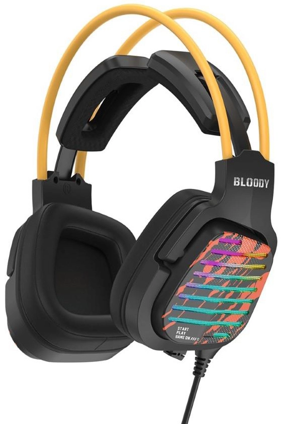 Słuchawki przewodowe z mikrofonem A4tech Bloody G565 Nauszne Czarny