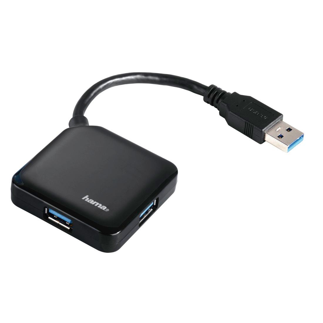 Hama 12190 4 x USB 3.0 (czarny)
