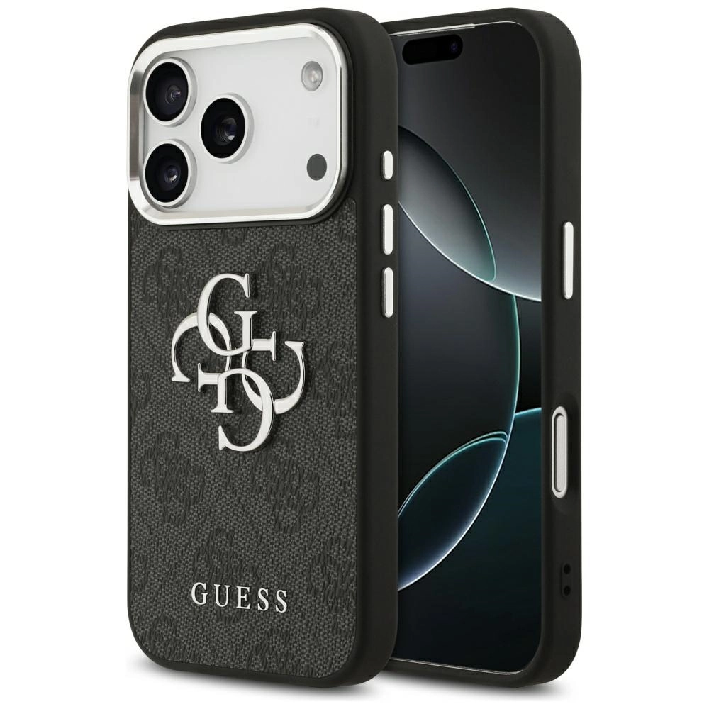 Etui Guess 4G Big 4G Classic Logo do iPhone 17 Pro czarny srebrny