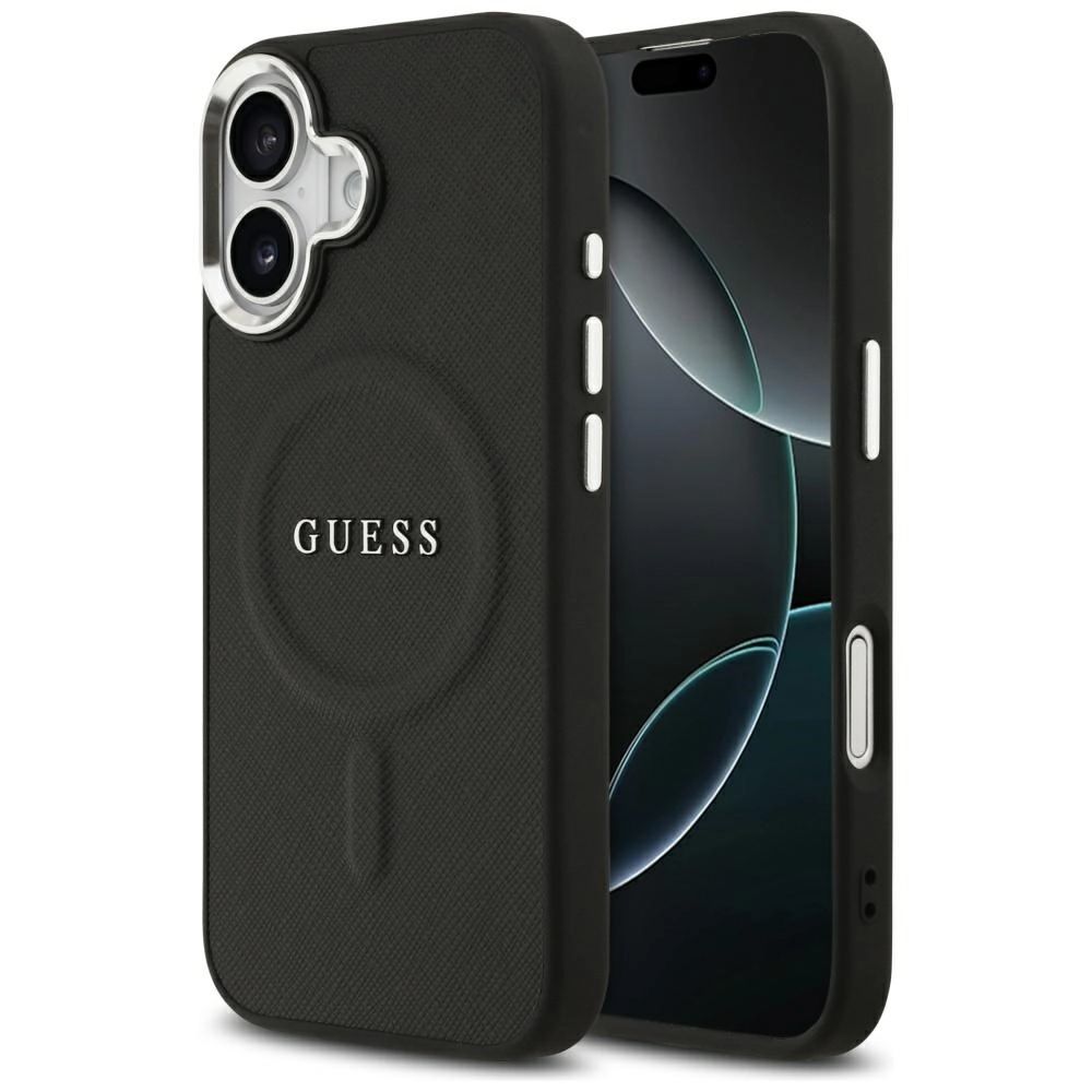 Etui Guess Classic Logo MagSafe do iPhone 17 Czarny