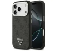 Guess 4G Triangle Logo MagSafe do iPhone 17 Pro Czarny srebrny
