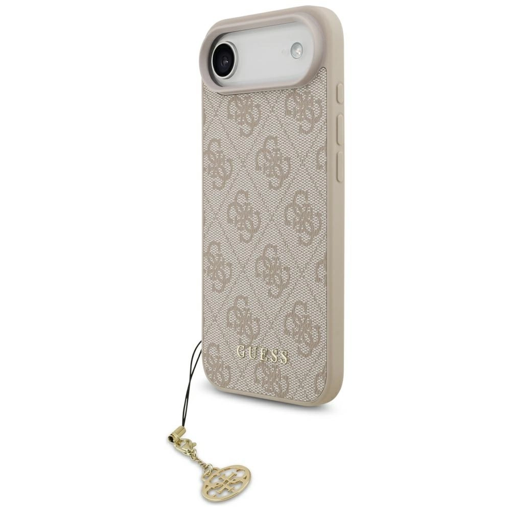 Etui Guess 4G Charms Collection MagSafe do iPhone Air Różowy