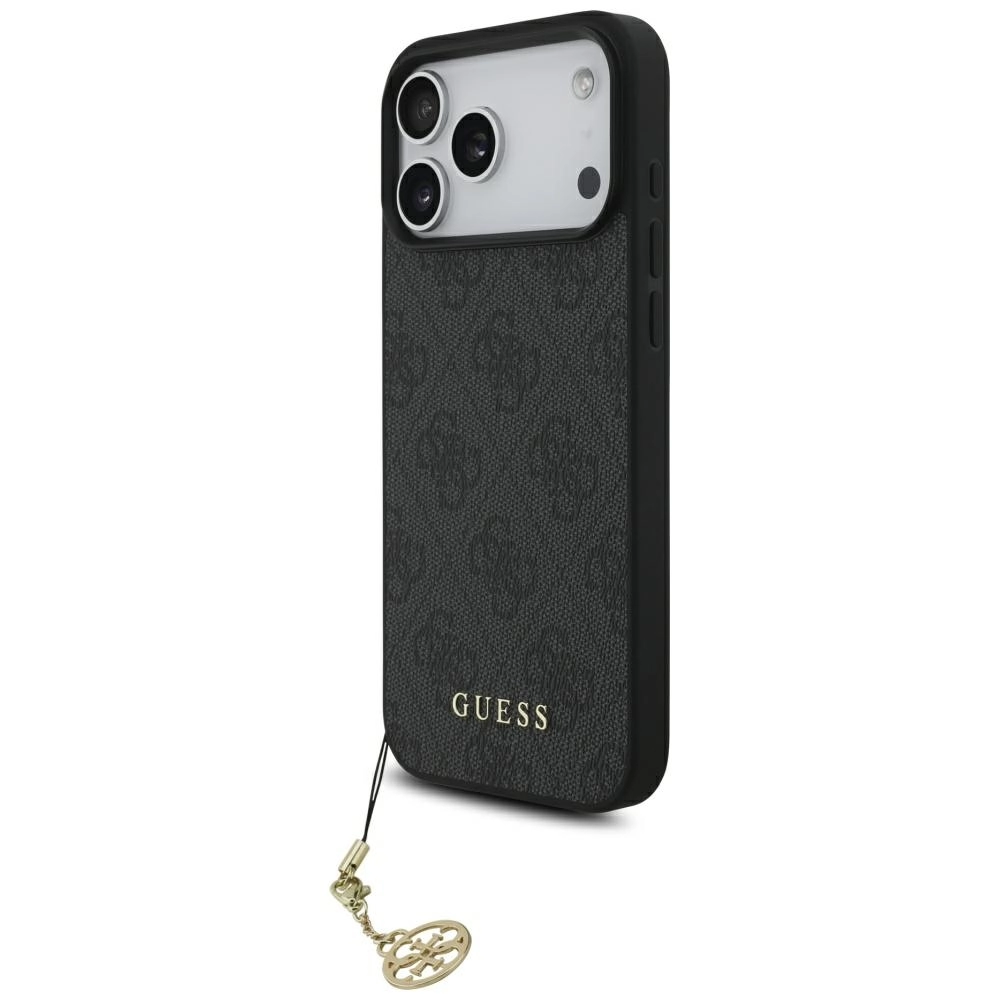 Etui Guess 4G Charms Collection MagSafe do iPhone 17 Pro Max Czarny