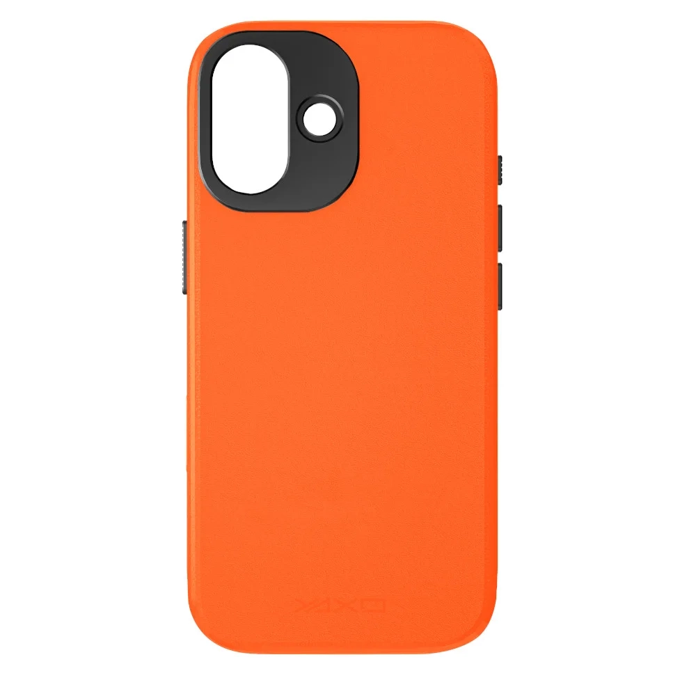 Etui Yaxo Leather Gear Slim Case MagSafe do iPhone 17 Pomarańczowy