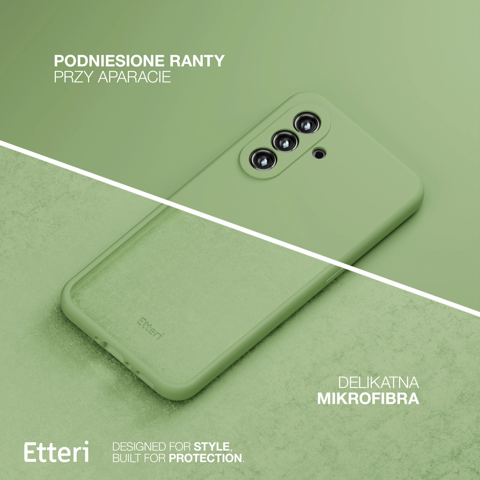 Etui Etteri Silicone Case Galaxy S23 Fe Zielony
