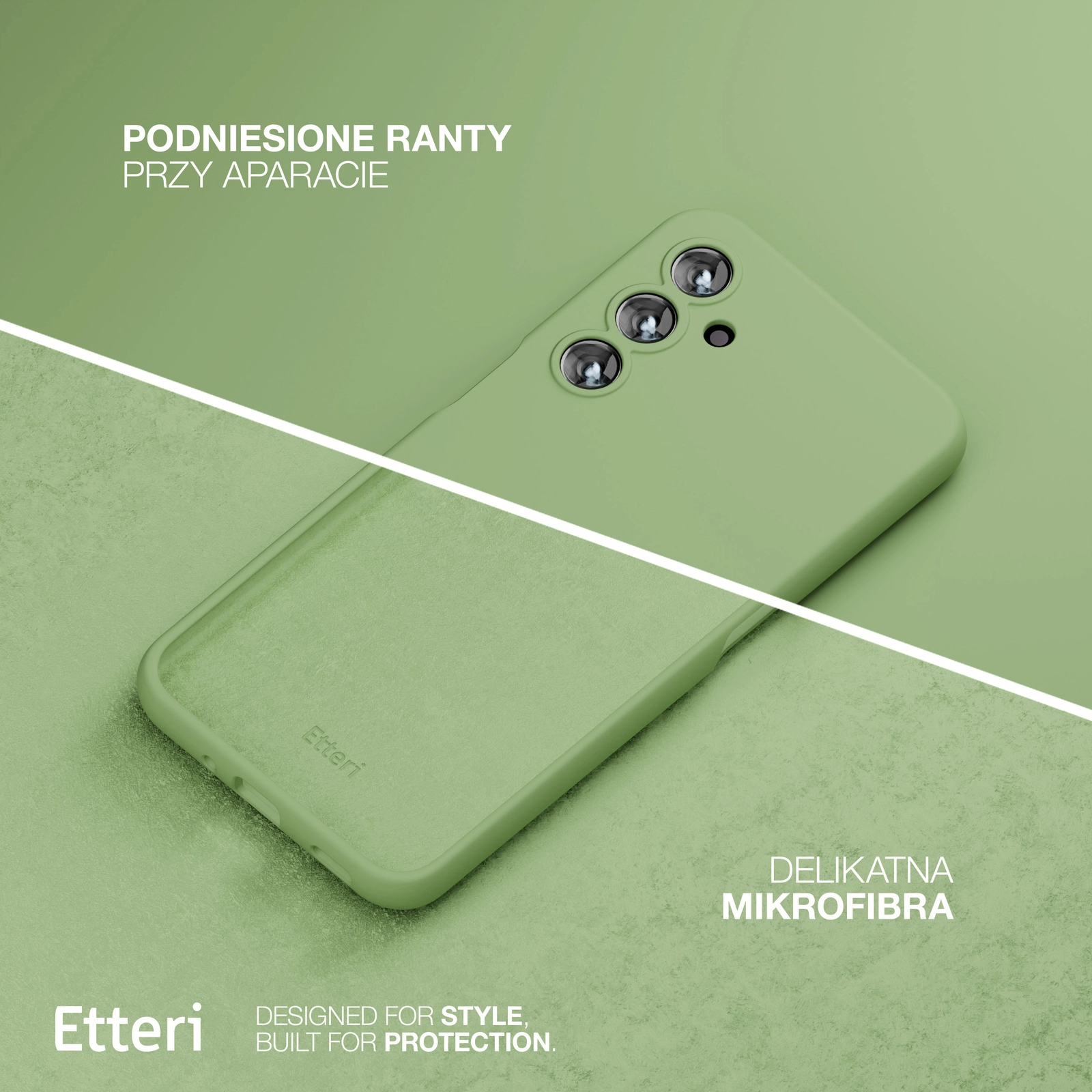 Etui Etteri Silicone Case do Galaxy A25 5G Zielony