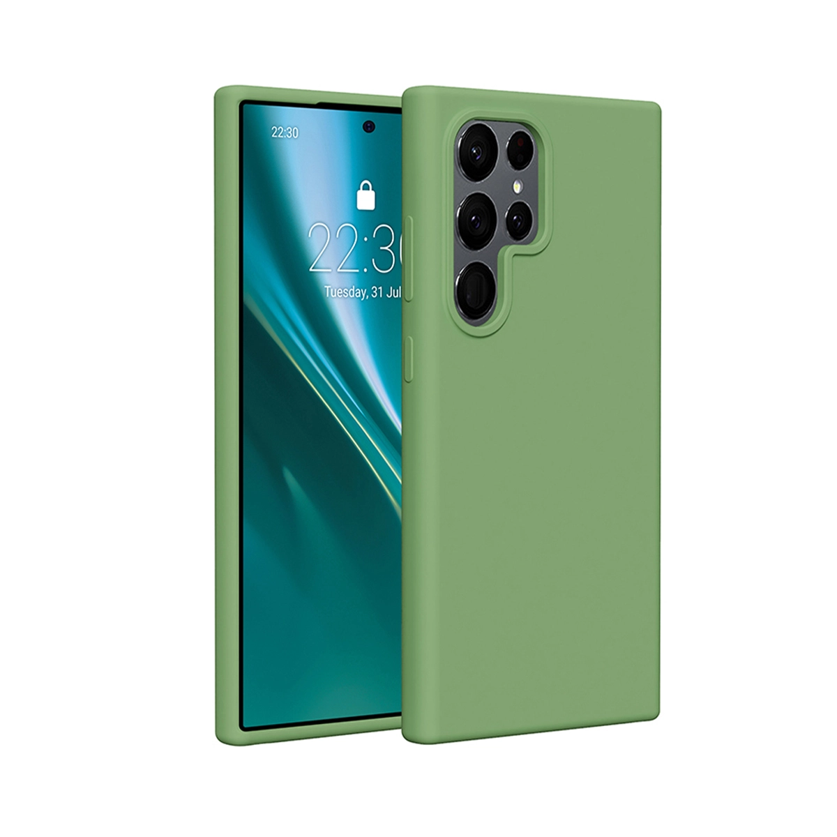 Etui Etteri Silicone Case Galaxy S24 Ultra Zielony