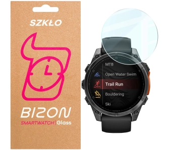 Szkło hartowane Bizon Watch Clear do Garmin Tactix 8 AMOLED 51 mm / Garmin Tactix 8 SOLAR 51 mm