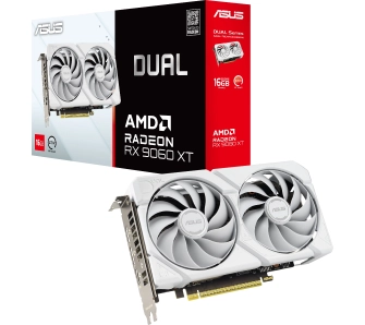 Karta graficzna ASUS Dual Radeon RX 9060 XT White Edition 16GB GDDR6 128bit FSR