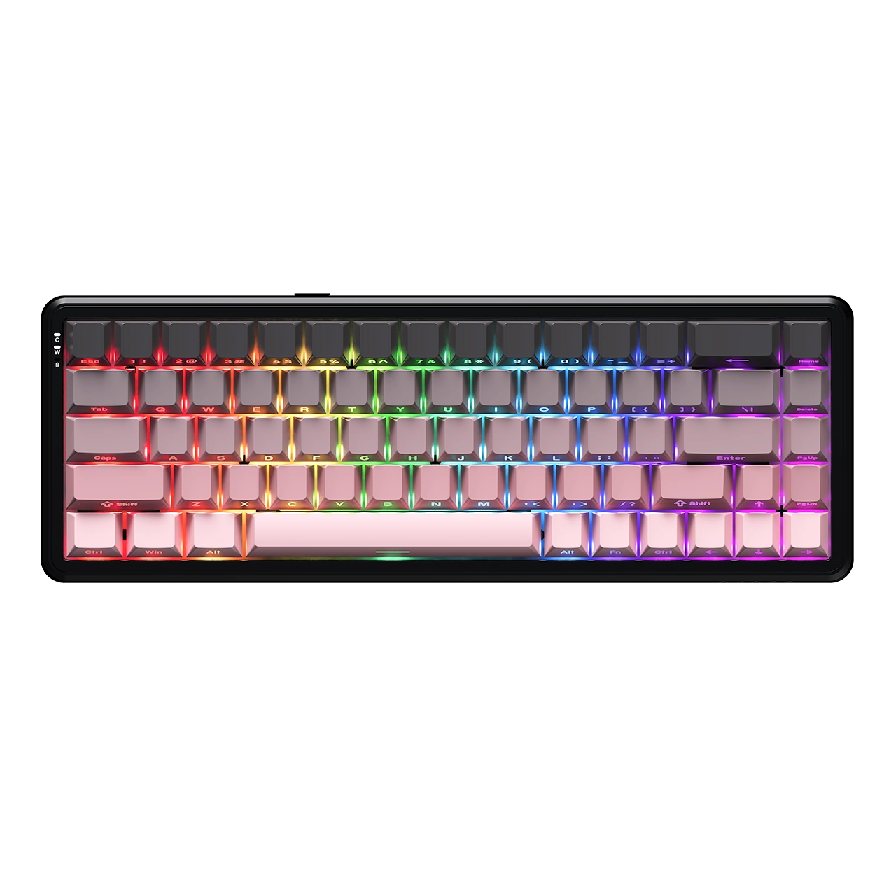 Klawiatura magnetyczno-mechaniczna Ajazz AK680 MAX (8+8K) Magnetic Switch Czarno-różowy