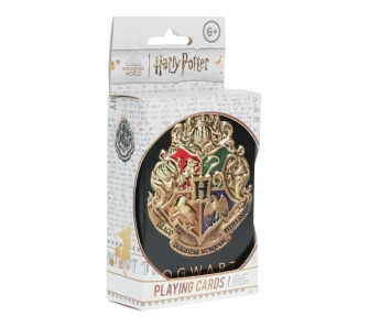 Karty do gry Paladone Hogwarts Playing Cards w metalowej puszce z logo Hogwartu