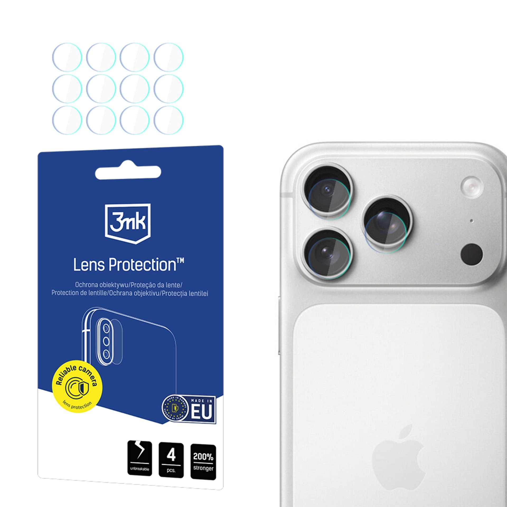 Szkło hybrydowe 3mk Lens Protection do iPhone 17 Pro