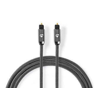 Kabel optyczny Nedis CATB25000GY30 ProfiGold 3m Srebrny