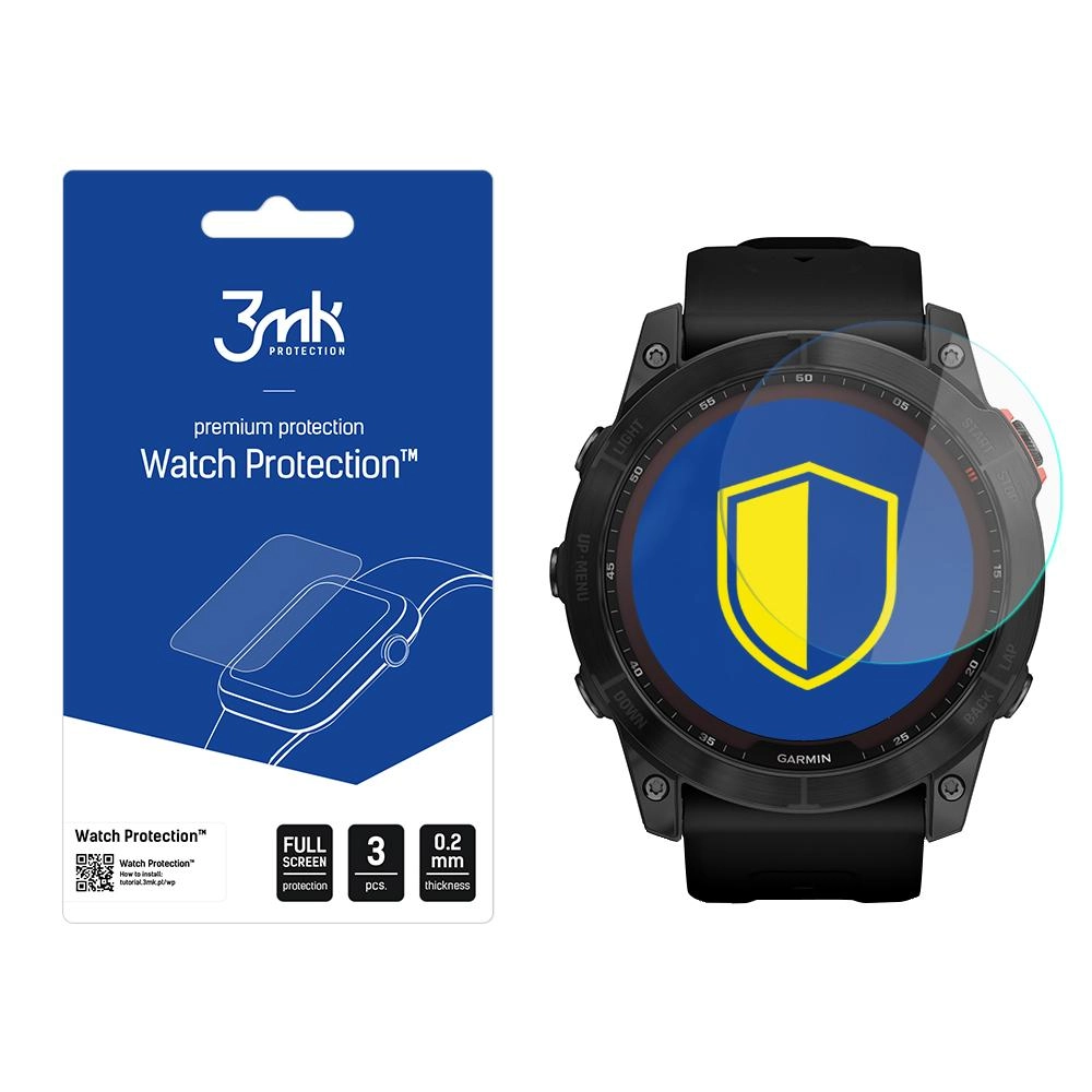 Szkło hybrydowe 3mk Watch Protection FlexibleGlass do Garmin Fenix 7X 51mm