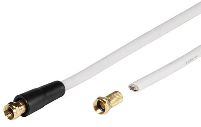 Kabel antenowy Vivanco 44061 20m Biały