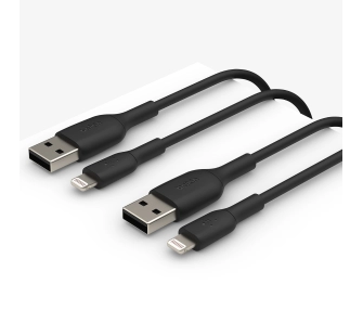 Kabel Belkin USB-A do Lightning 12W 1m Czarny 2 szt.