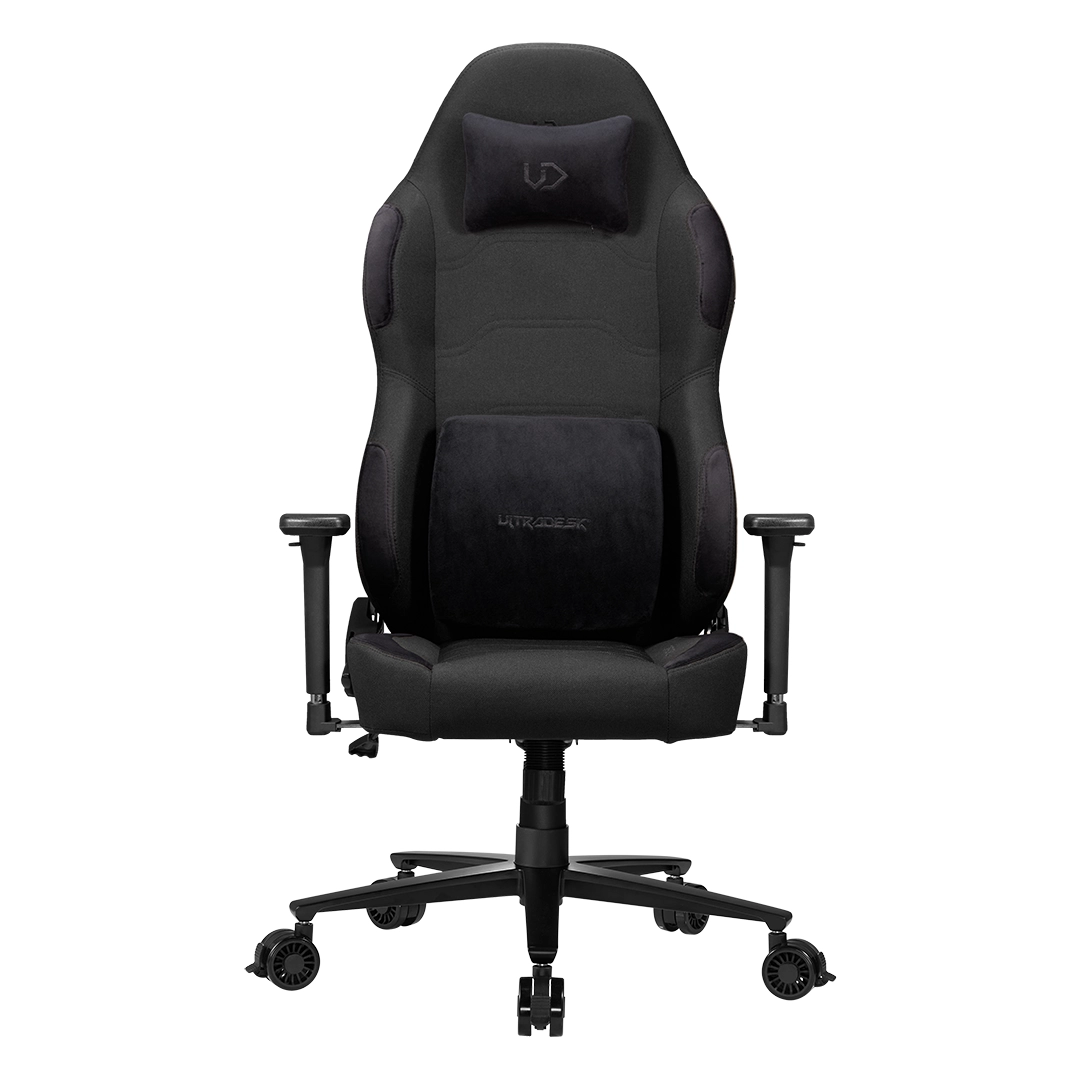 Fotel Ultradesk OVERLORD Gamingowy do 150kg Tkanina Czarny
