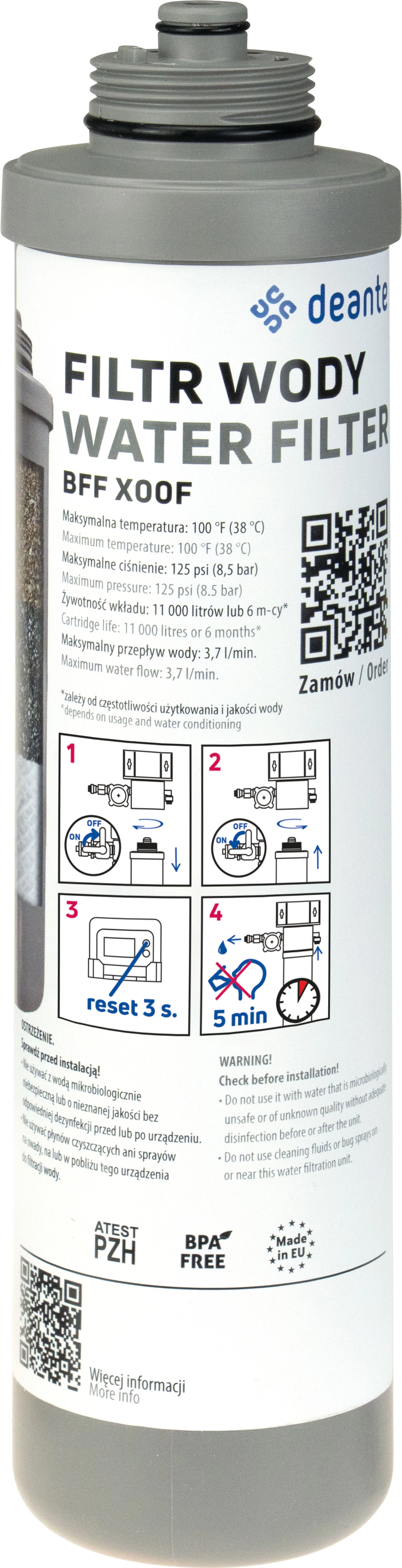 Filtr do baterii Deante BFF_X00F